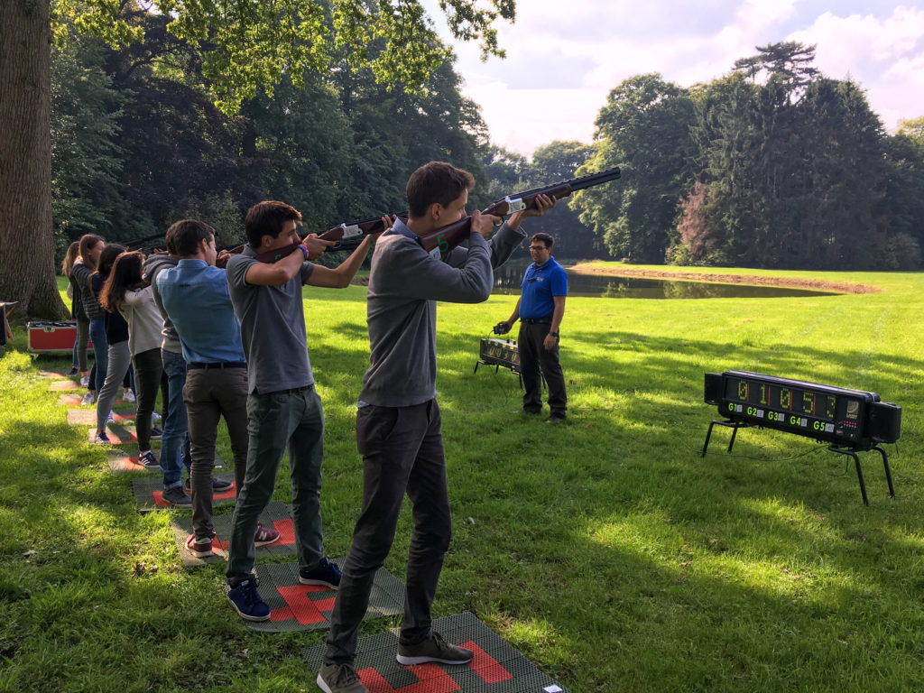 laser clay pigeon shooting