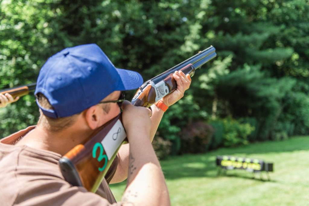 laser clay pigeon shooting