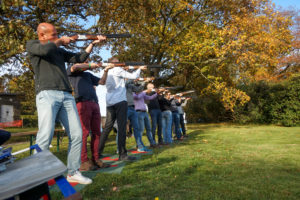 laser clay pigeon shooting