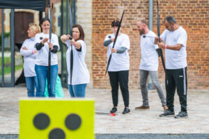 Teamboostergames tijdens Teambuilding van Touché Experience