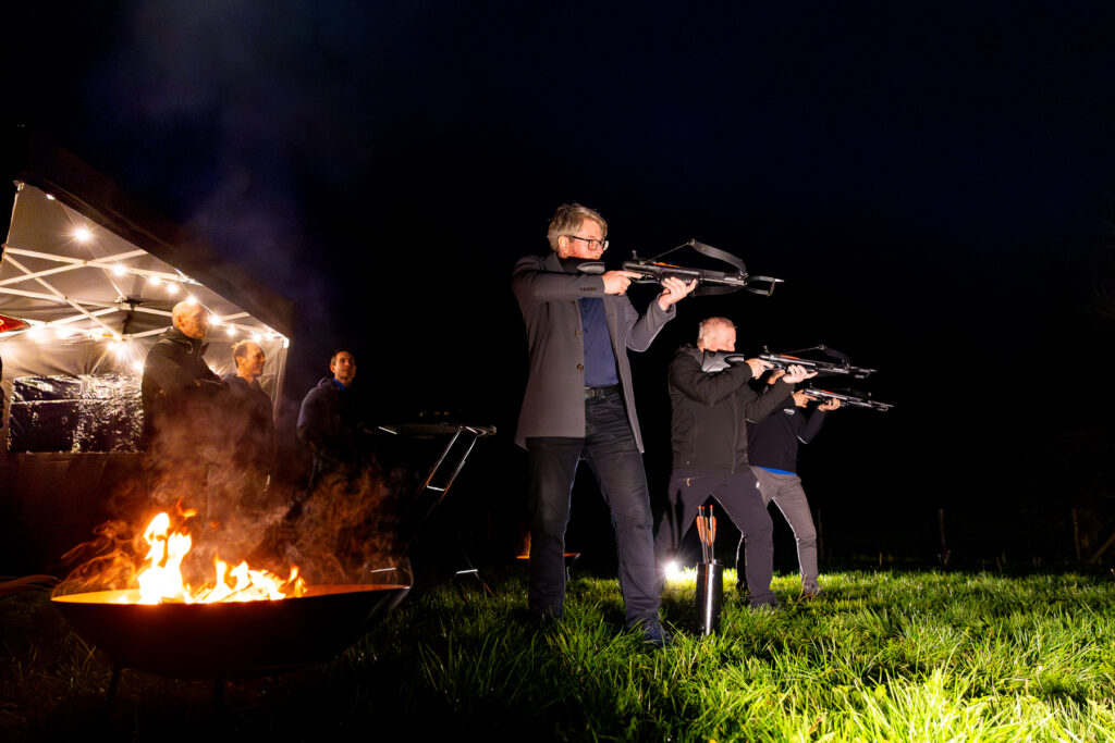 Teambuilding crossbow shooting with Touché Experience