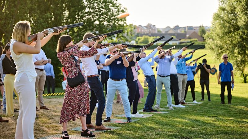 laser clay pigeon shooting