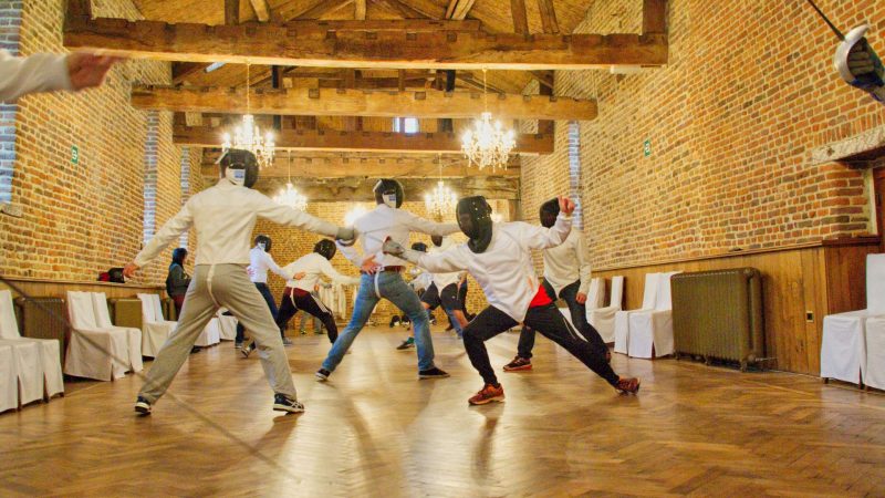 Workshop schermen in het Rood Kasteel